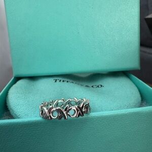 Tiffany & Co. Sterling Silver XOXO Band size 5.5